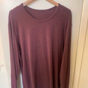 Lululemon 5-Year Basic Long Sleeve Maroon XL